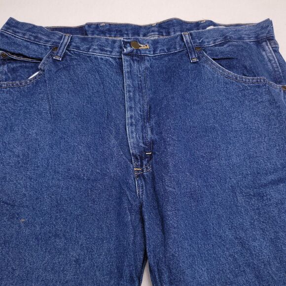 Wrangler Casual Button Zip Denim Medium Wash Jeans Mens Size 40x30 Blue - Picture 1 of 11